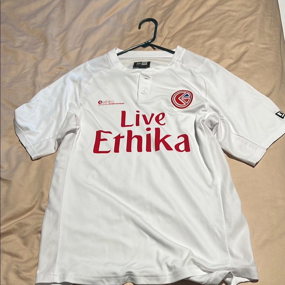 Ethika White Soccer Jersey Shirt Breathable Athletic Design